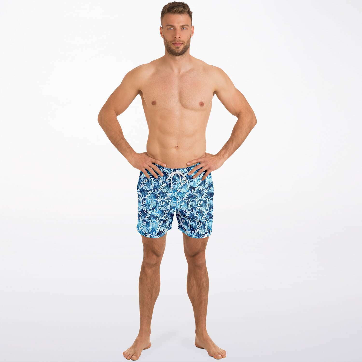 SWIM TRUNKS TRIBAL BLUE - VENICE TEES®