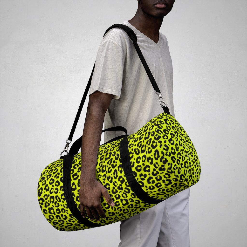 YELLOW LEOPARD DUFFEL BAG - VENICE TEES®