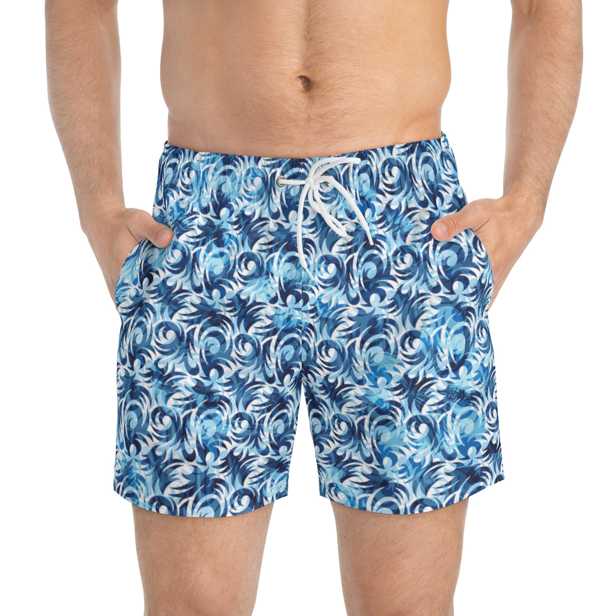 SWIM TRUNKS TRIBAL BLUE - VENICE TEES®