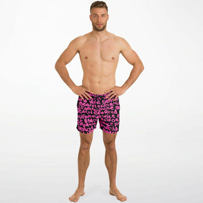 SWIM TRUNKS VENICE PINK