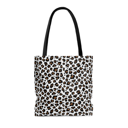 WHITE LEOPARD TOTE BAG - VENICE TEES®