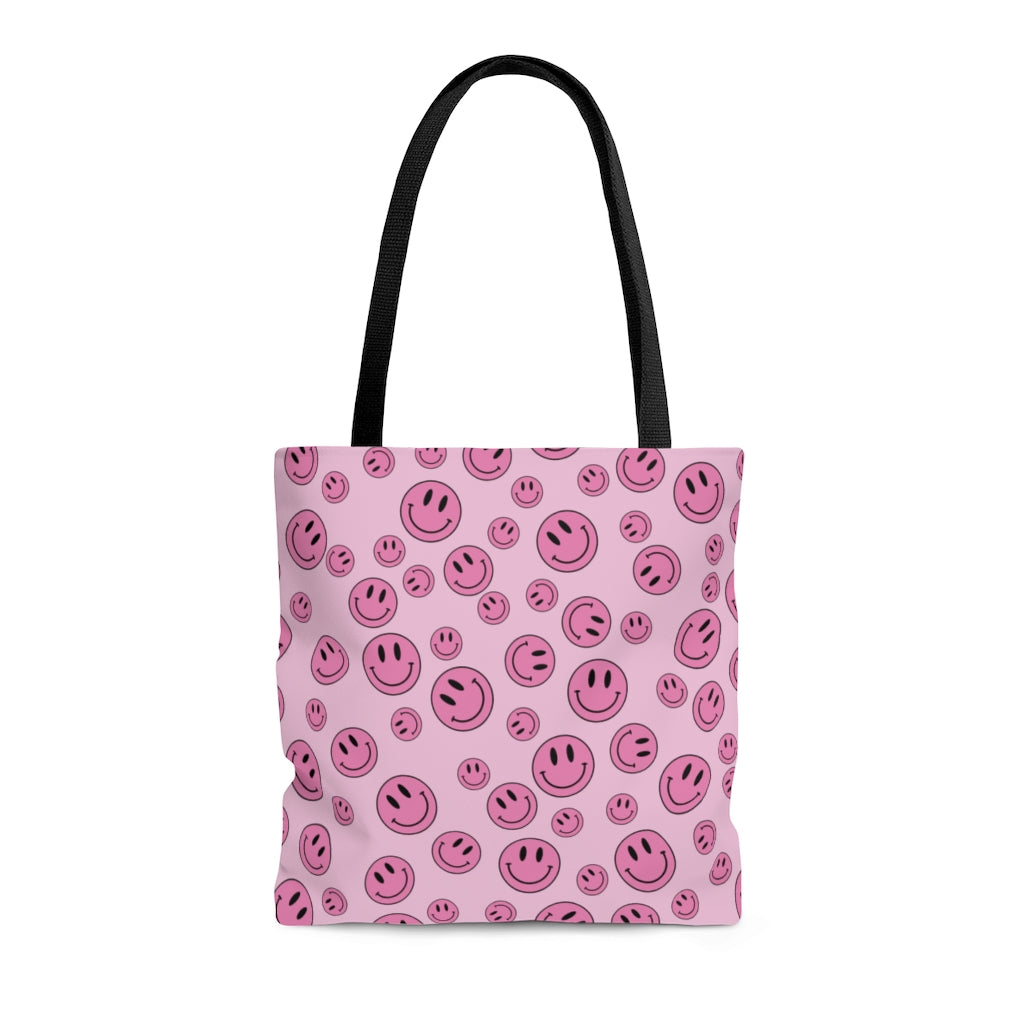 SMILEY PINK TOTE BAG - VENICE TEES®