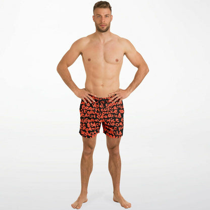 SWIM TRUNKS VENICE ORANGE