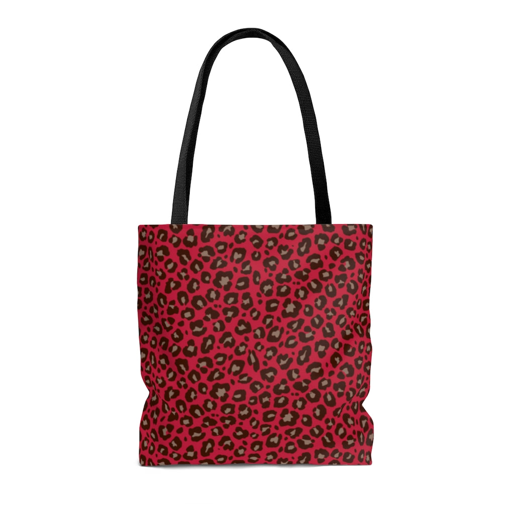 RED LEOPARD TOTE BAG - VENICE TEES®