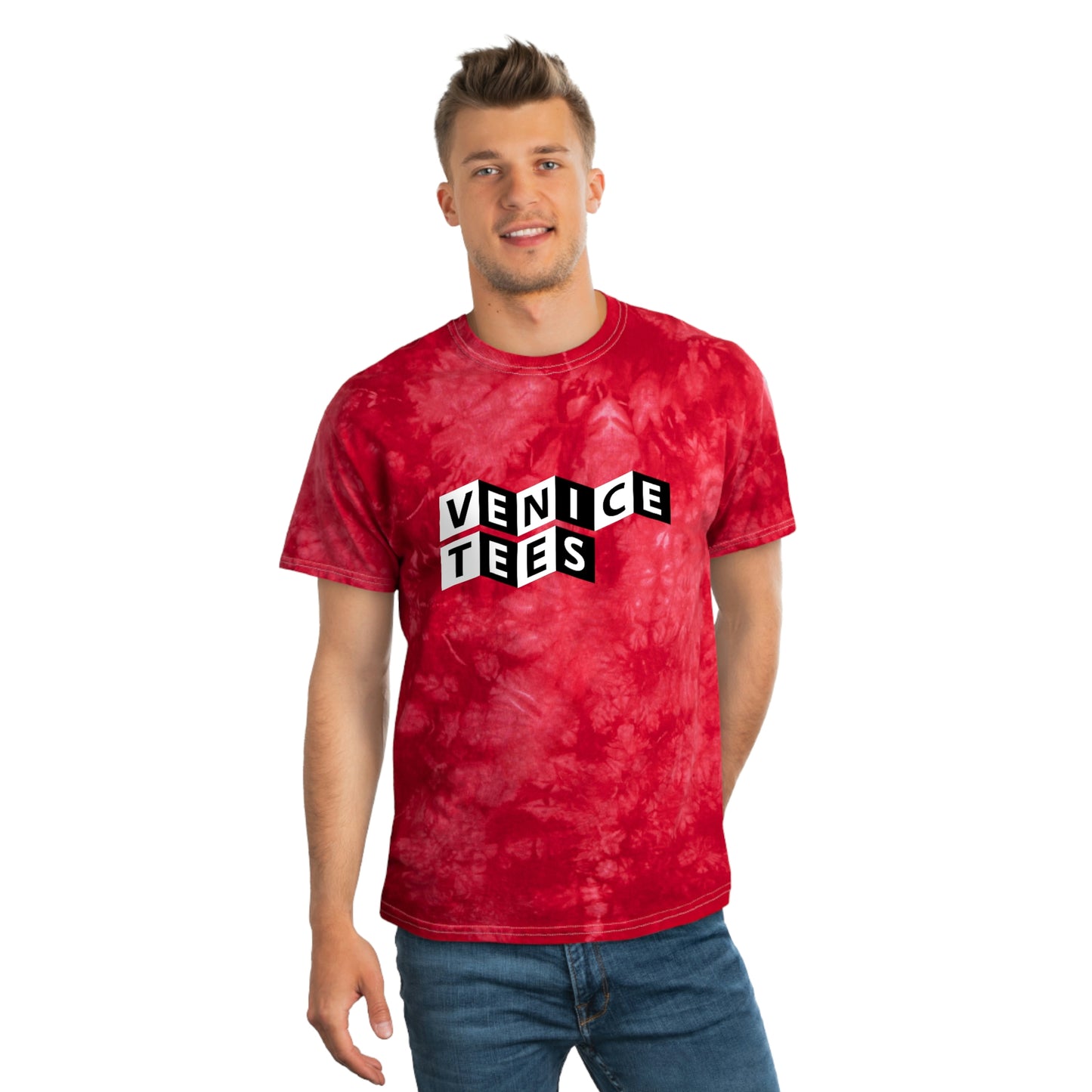 VENICE TEES RED TIE DYE