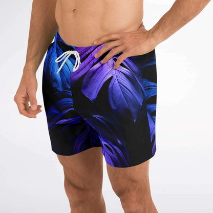 SWIM TRUNKS PURPLE LEAF - VENICE TEES®