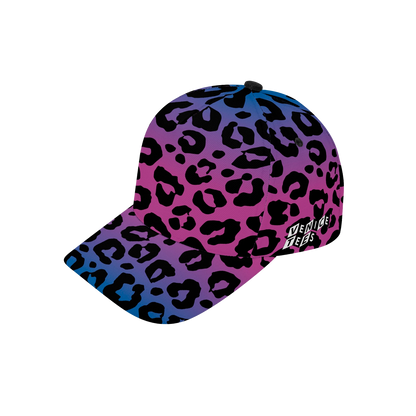 BLUE GRADIENT LEOPARD BASEBALL CAP