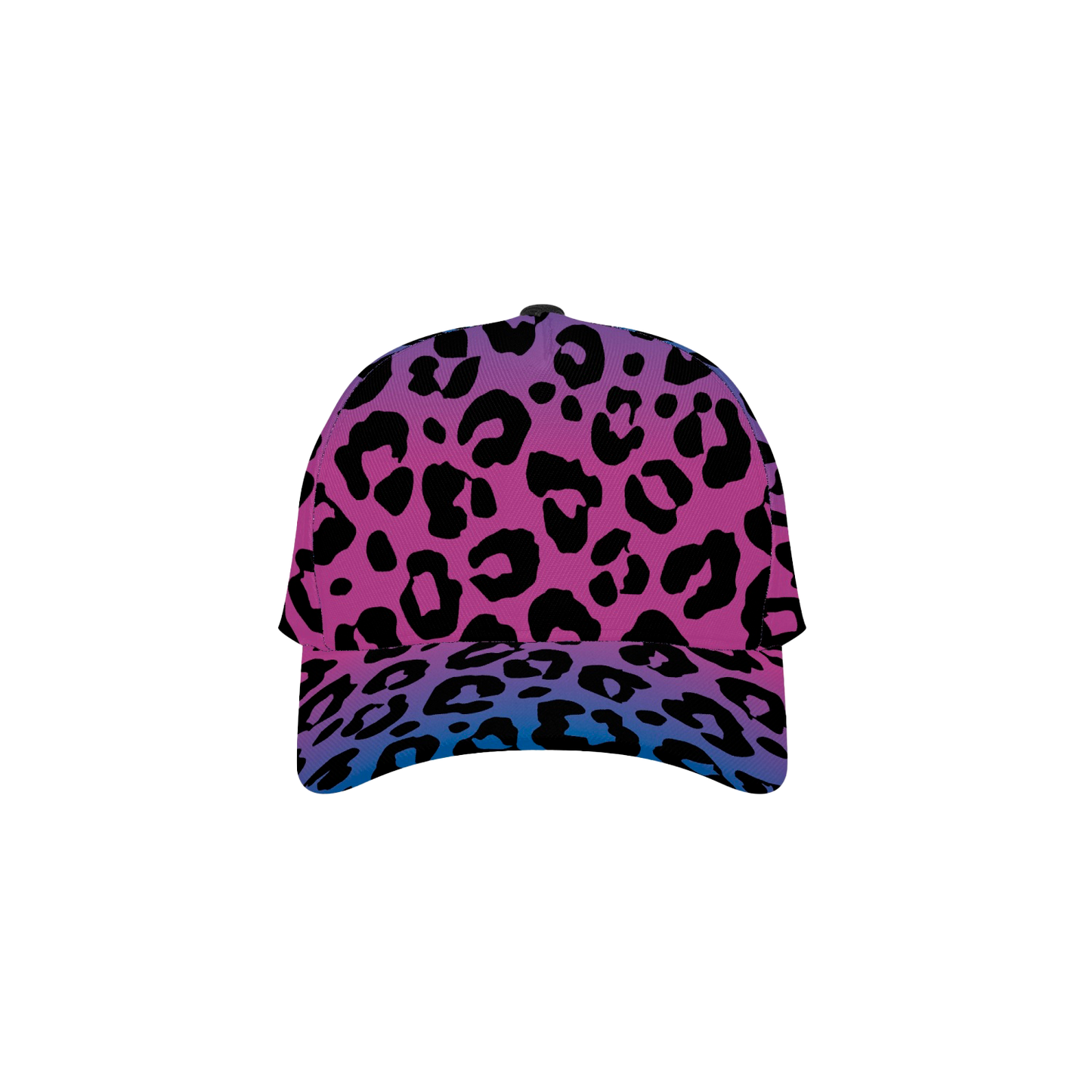 BLUE GRADIENT LEOPARD BASEBALL CAP