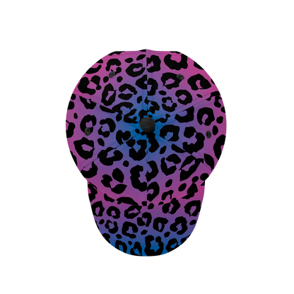 BLUE GRADIENT LEOPARD BASEBALL CAP