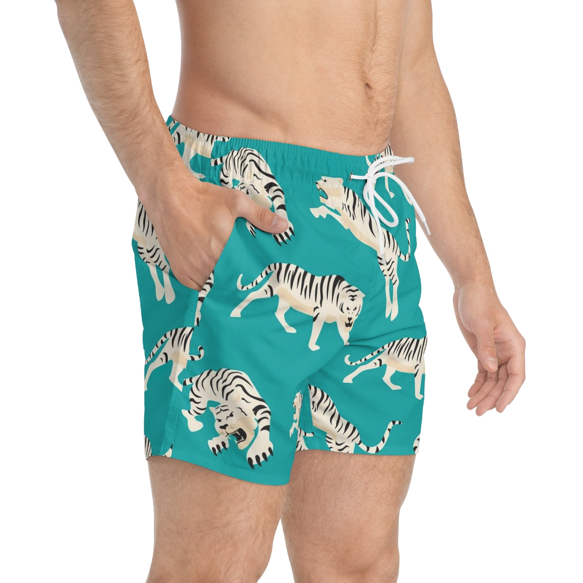 SWIM TRUNKS BLUE TIGERS - VENICE TEES®