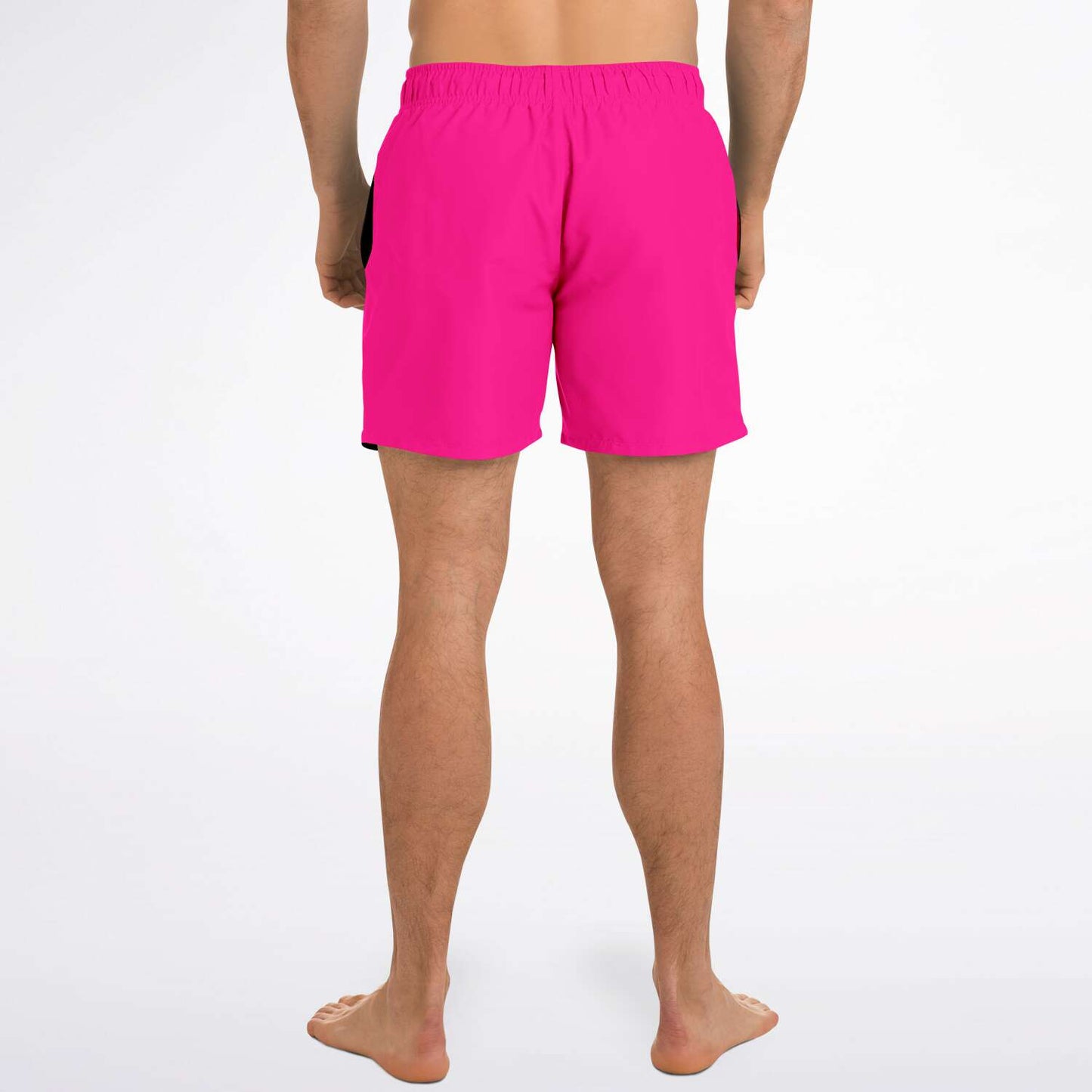SWIM TRUNKS BLACK & PINK - VENICE TEES®