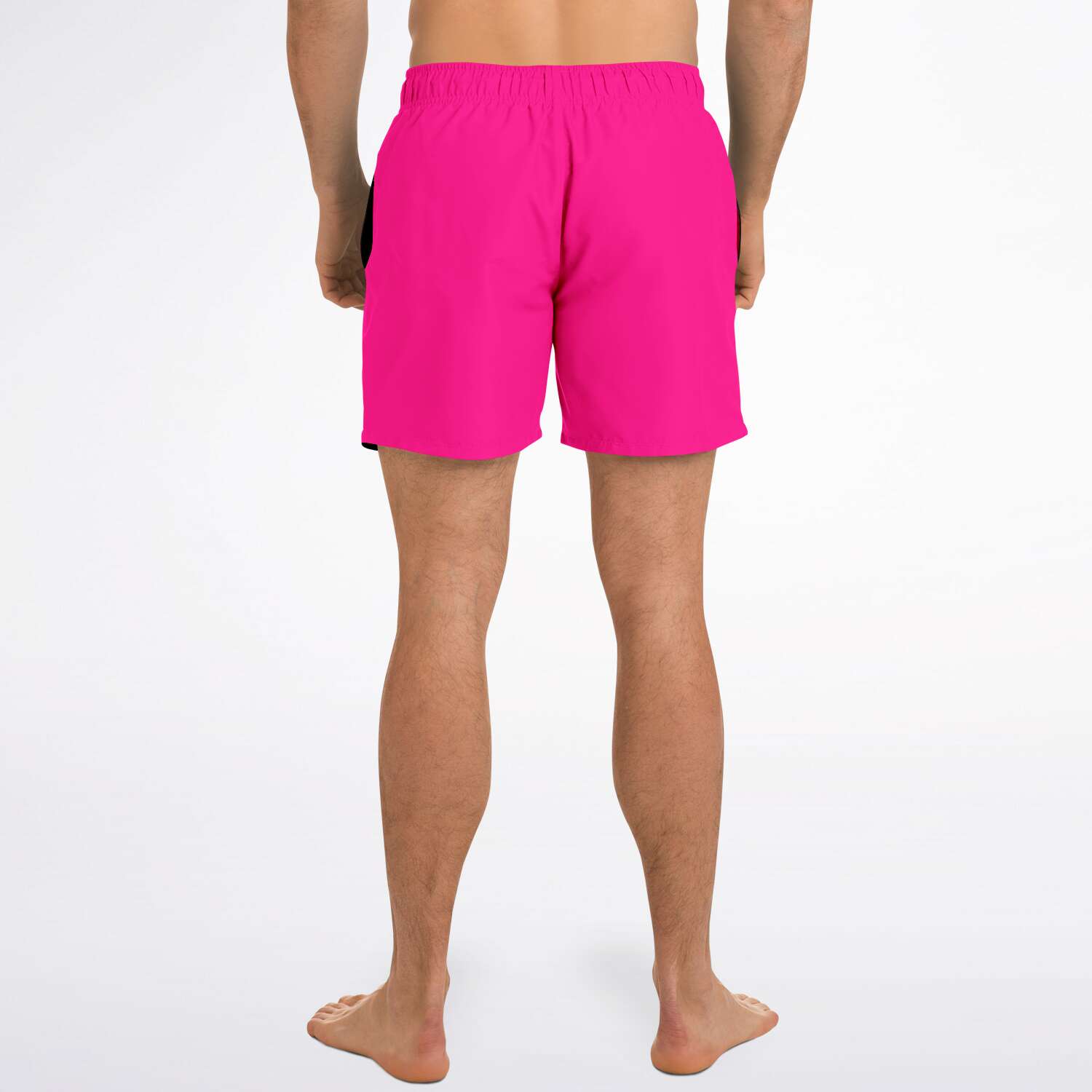 SWIM TRUNKS BLACK & PINK - VENICE TEES®
