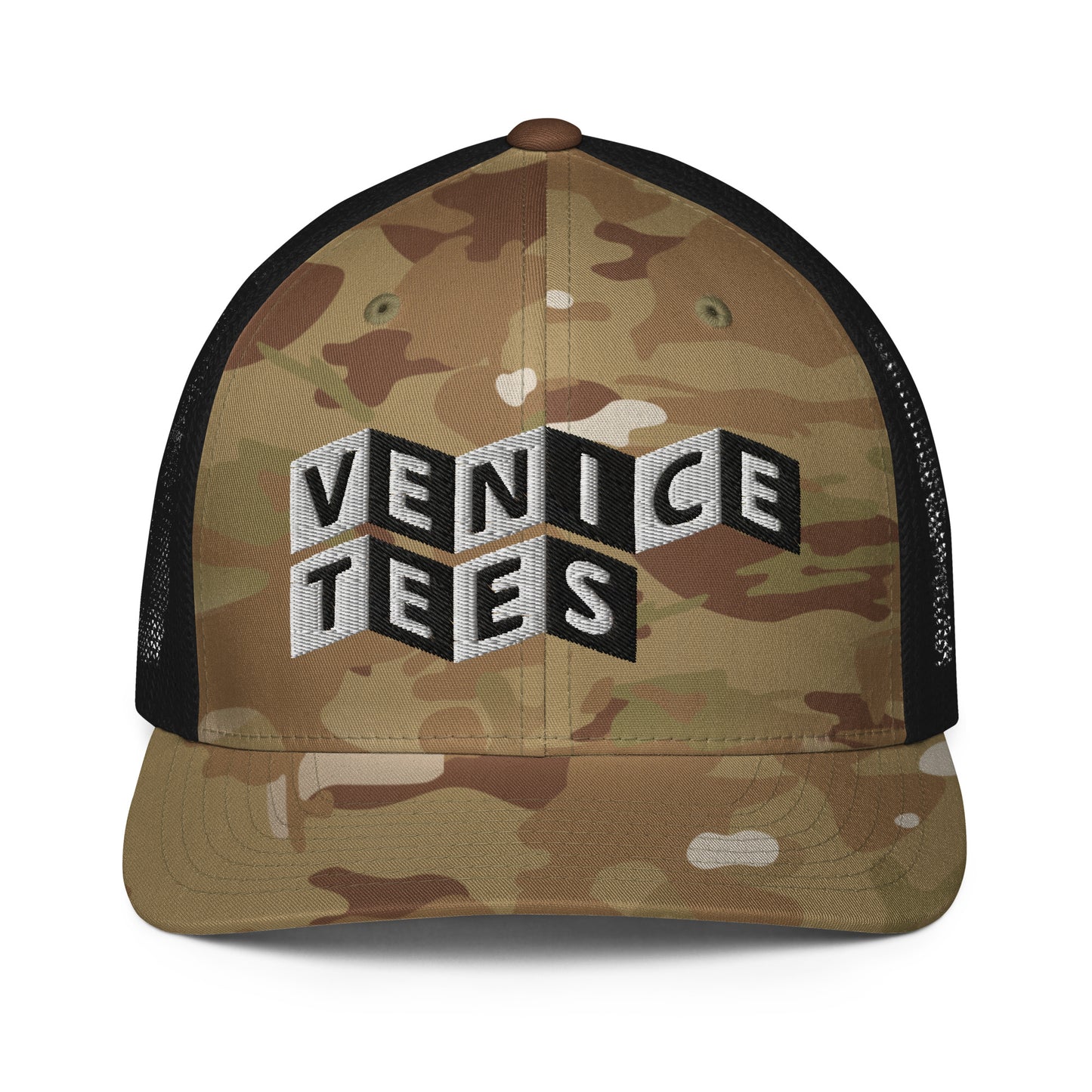 VENICE TEES LOGO MULTICAM TRUCKER CAP