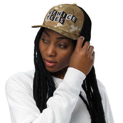 VENICE TEES LOGO MULTICAM TRUCKER CAP