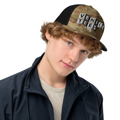 VENICE TEES LOGO MULTICAM TRUCKER CAP