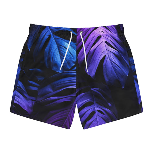 SWIM TRUNKS PURPLE LEAF - VENICE TEES®