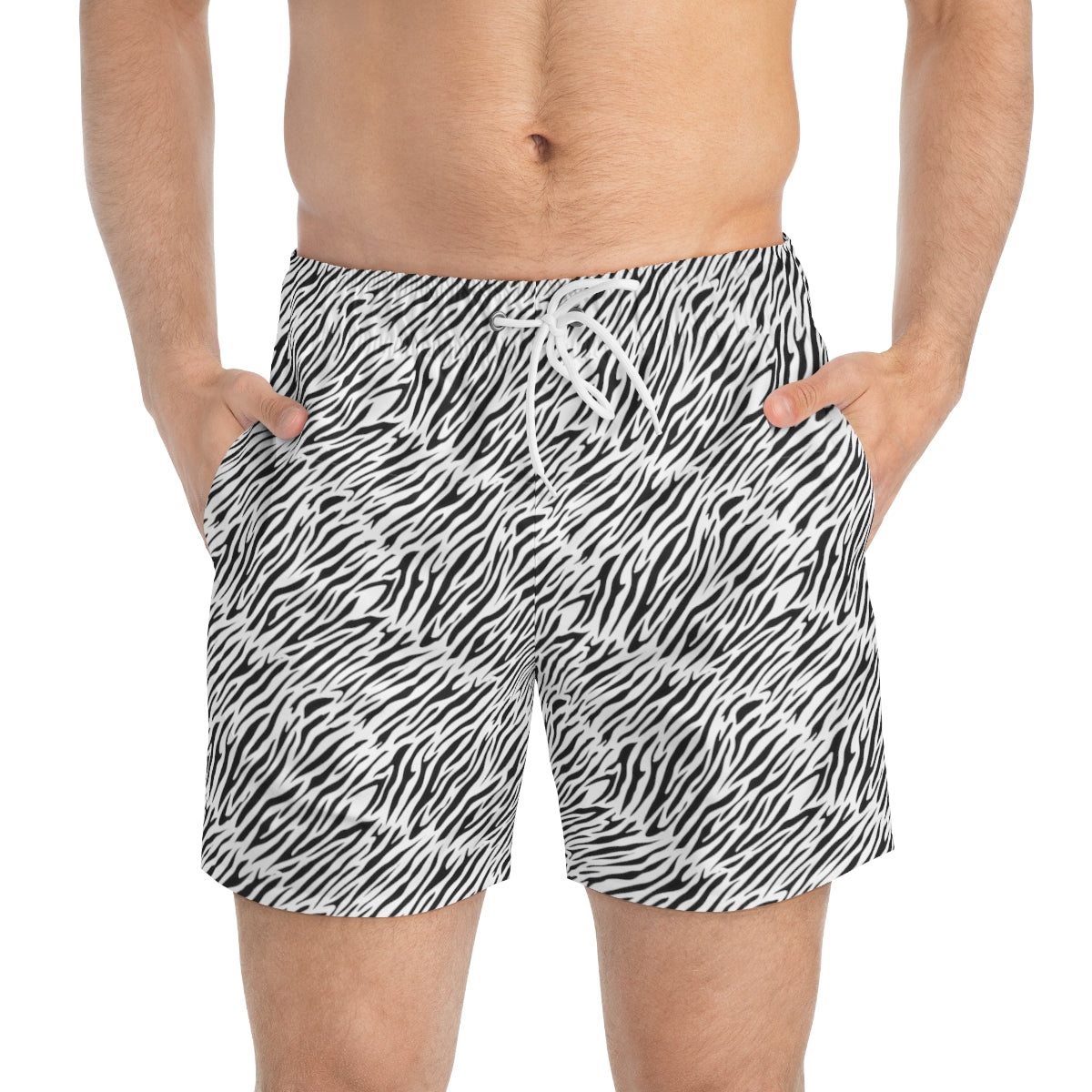 SWIM TRUNKS WHITE TIGER - VENICE TEES®