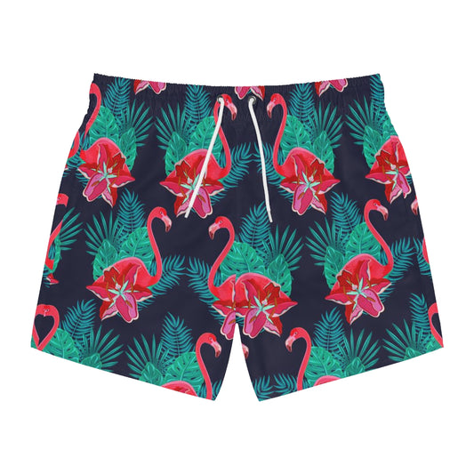 SWIM TRUNKS FLAMINGOS 1 - VENICE TEES®