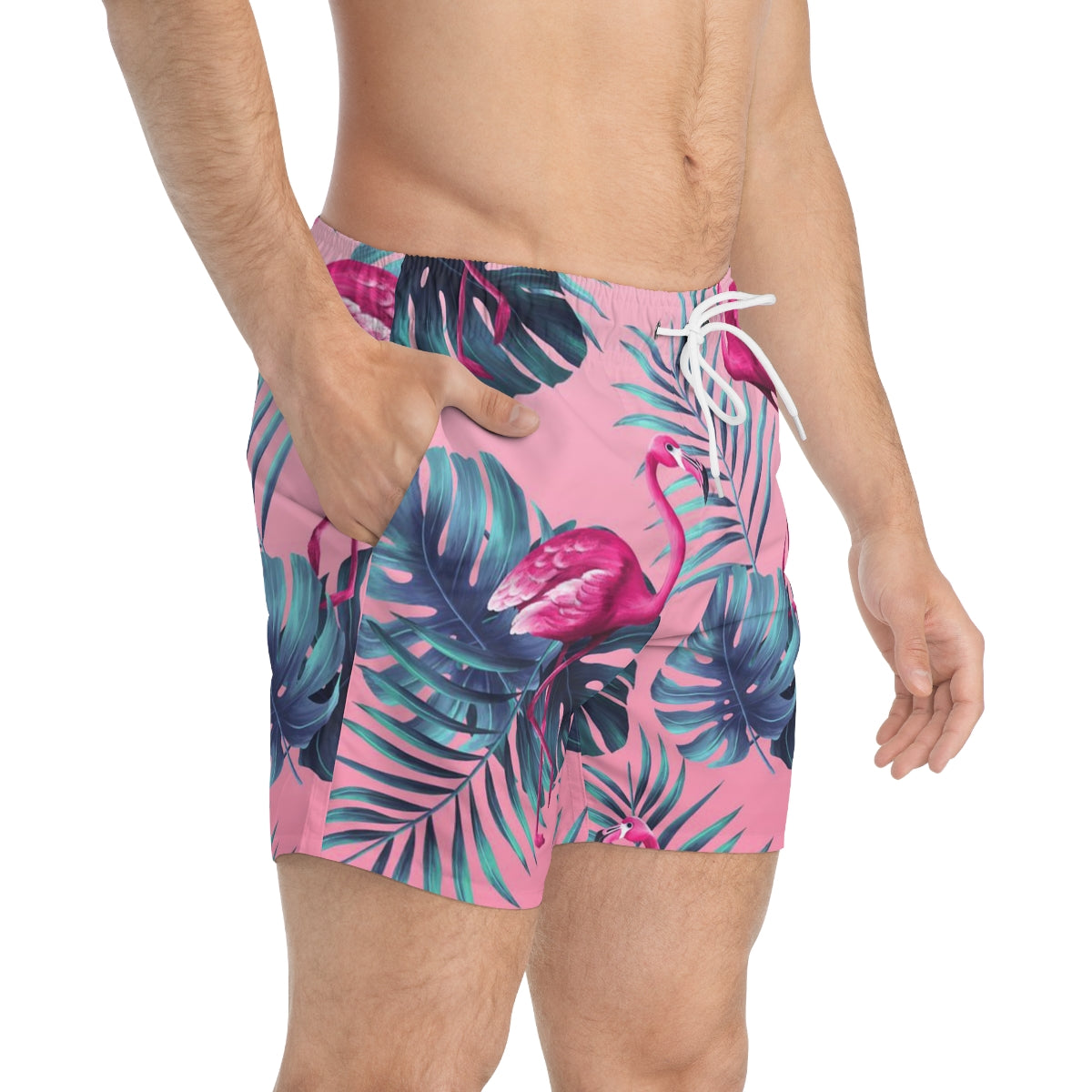 SWIM TRUNKS FLAMINGOS 2 - VENICE TEES®