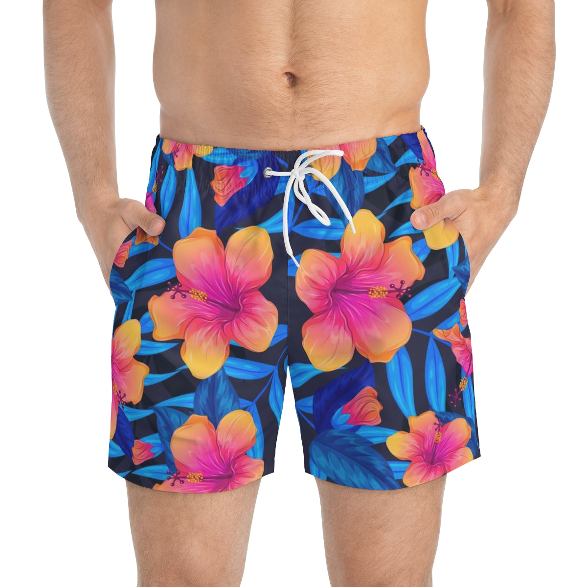 SWIM TRUNKS FLOWER 1 - VENICE TEES®