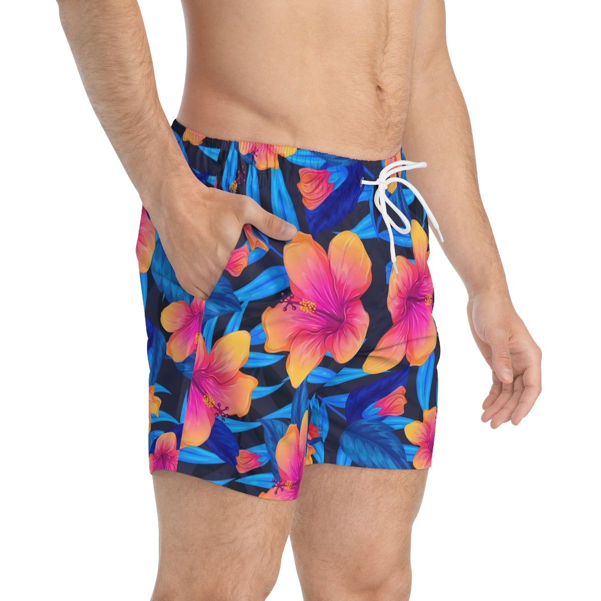 SWIM TRUNKS FLOWER 1 - VENICE TEES®