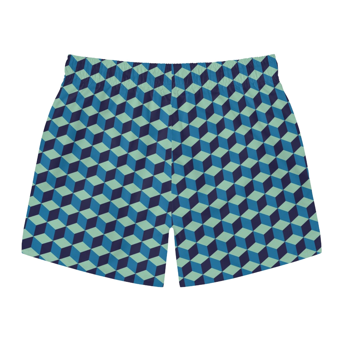 SWIM TRUNKS GEO BLUE