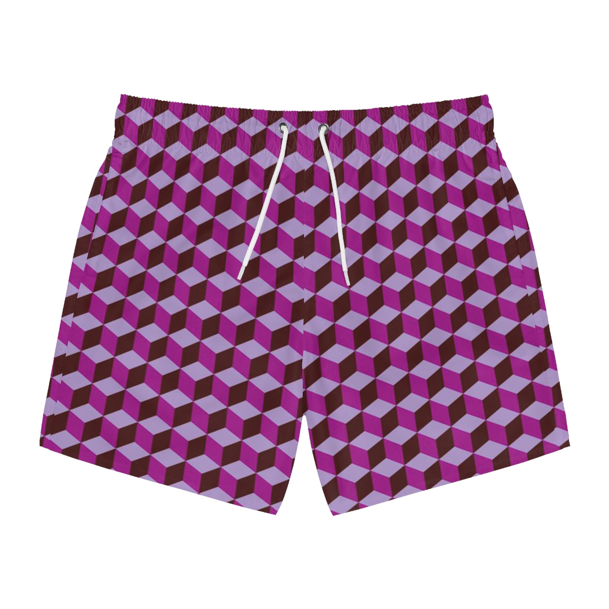 SWIM TRUNKS GEO PURPLE