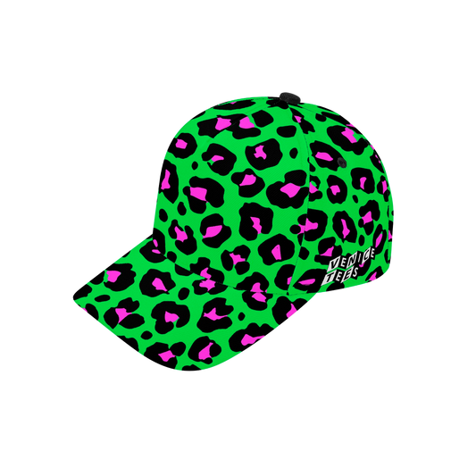 GREEN LEOPARD BASEBALL CAP