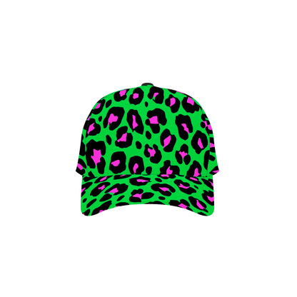 GREEN LEOPARD BASEBALL CAP