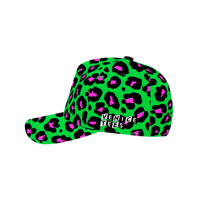 GREEN LEOPARD BASEBALL CAP