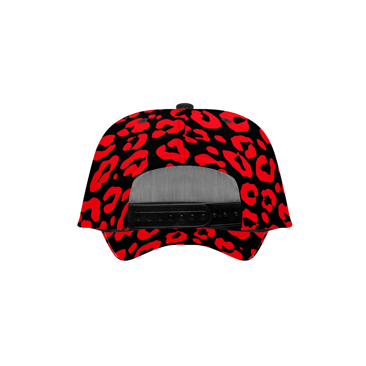 INVERTED RED LEOPARD BASEBALL CAP