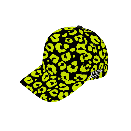 INVERTED YELLOW LEOPARD BASEBALL CAP