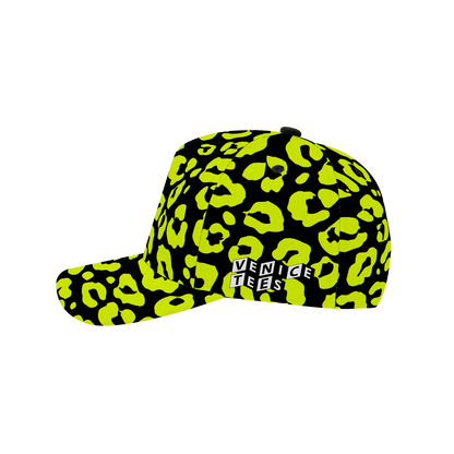 INVERTED YELLOW LEOPARD BASEBALL CAP