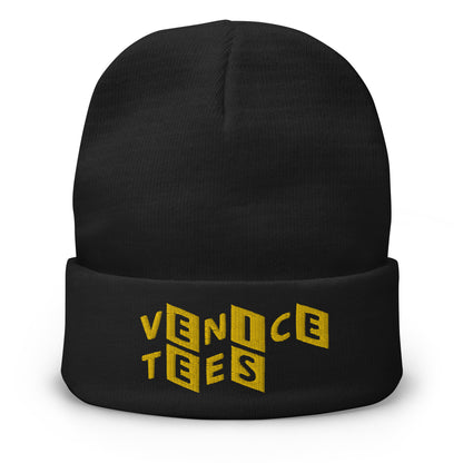 VENICE TEES LOGO BLACK BEANIE