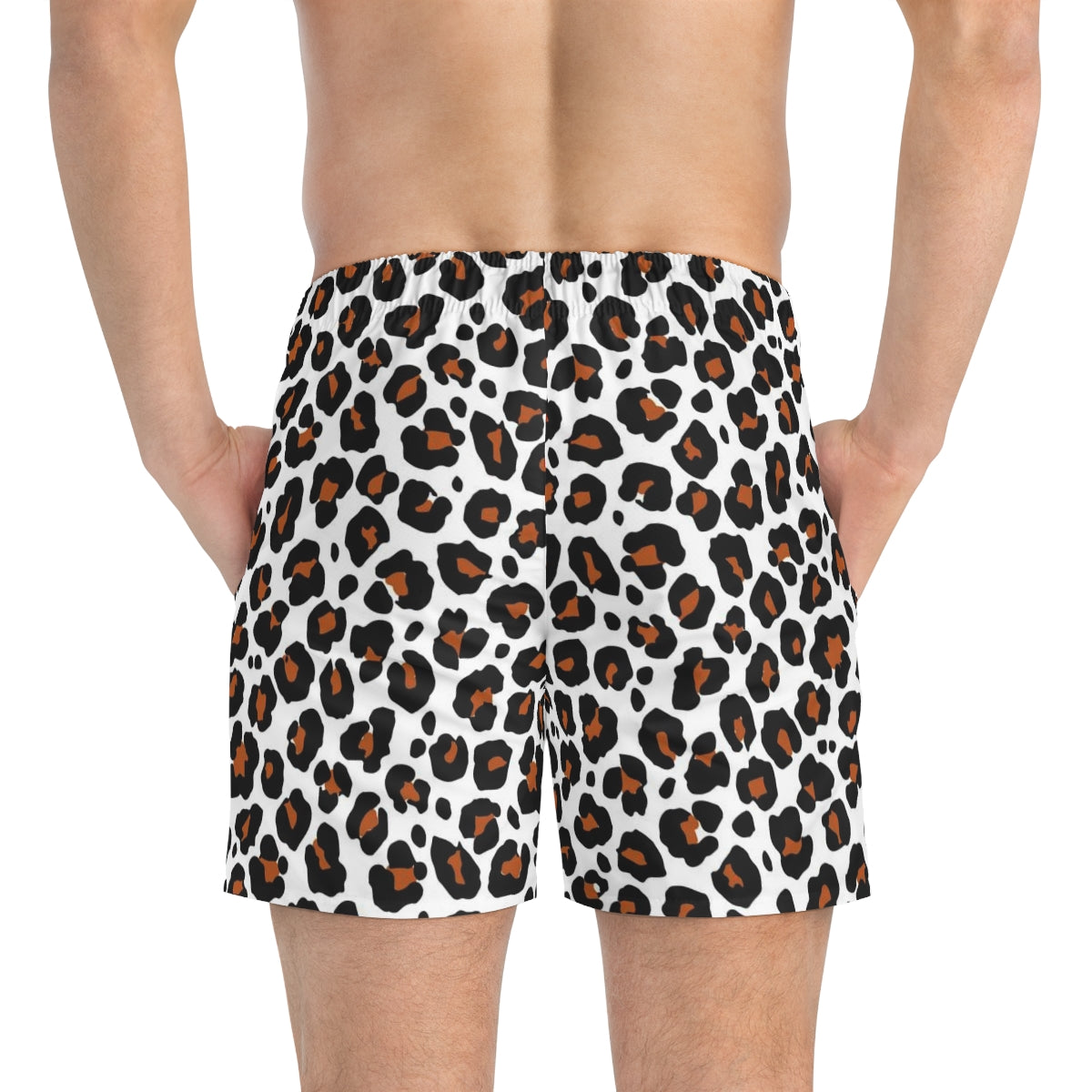 SWIM TRUNKS WHITE LEOPARD - VENICE TEES®