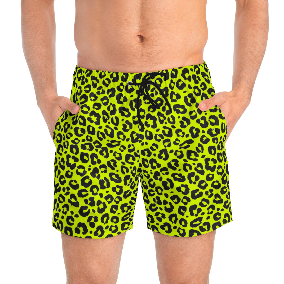 SWIM TRUNKS YELLOW LEOPARD - VENICE TEES®