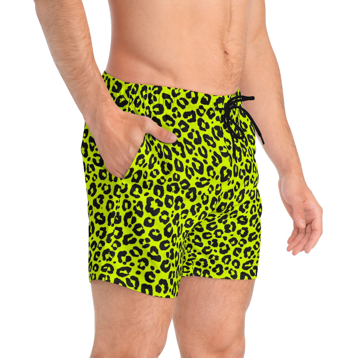 SWIM TRUNKS YELLOW LEOPARD - VENICE TEES®