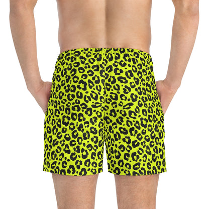 SWIM TRUNKS YELLOW LEOPARD - VENICE TEES®