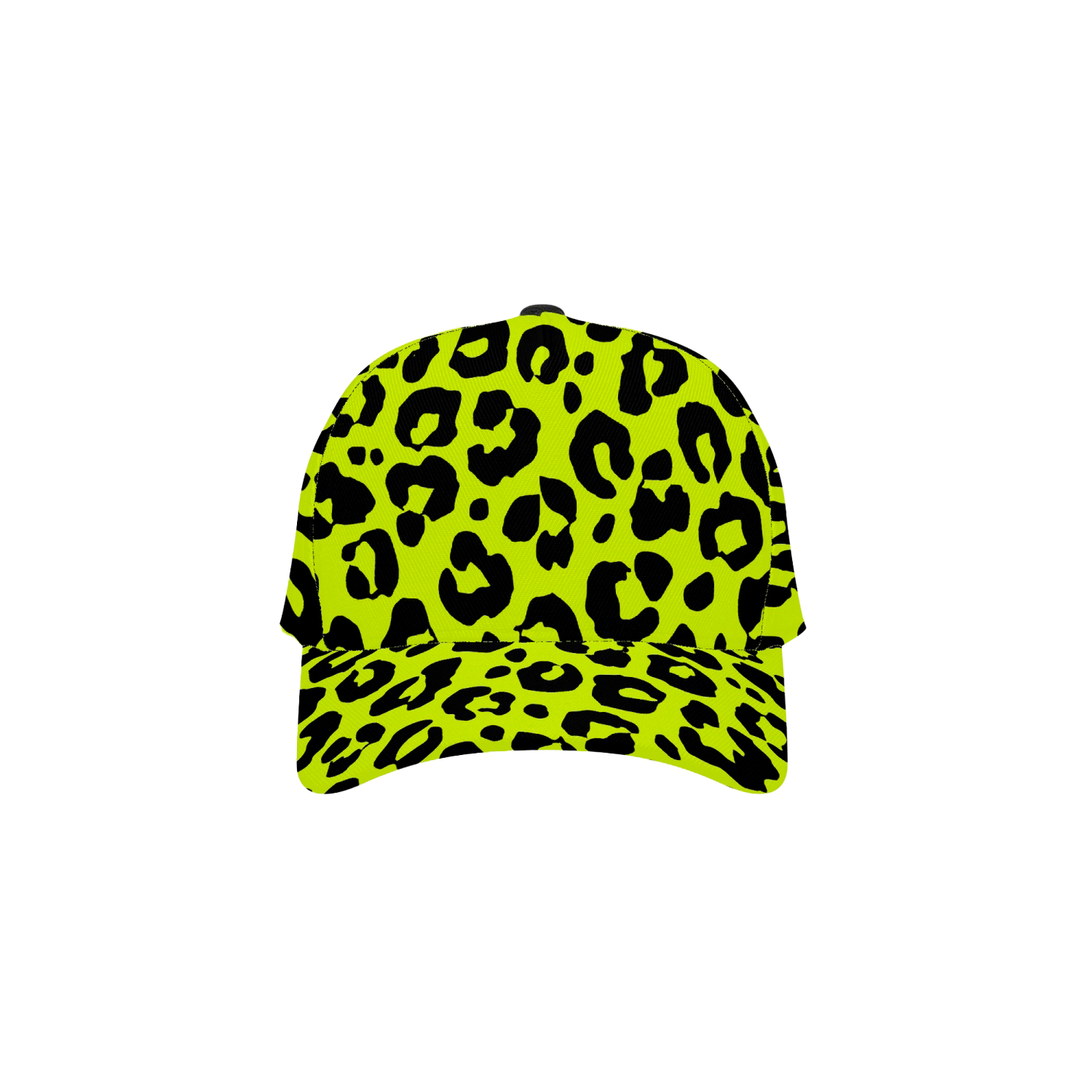 NEON YELLOW LEOPARD BASEBALL CAP