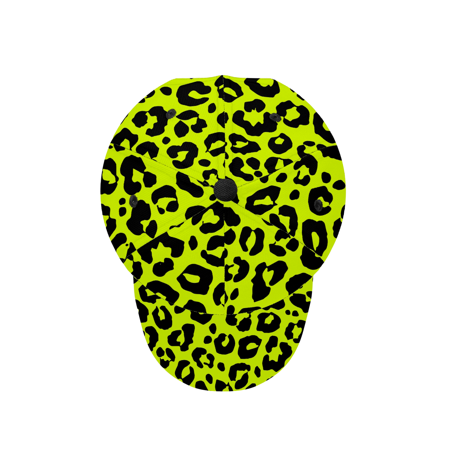 NEON YELLOW LEOPARD BASEBALL CAP