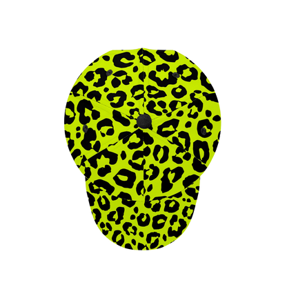 NEON YELLOW LEOPARD BASEBALL CAP