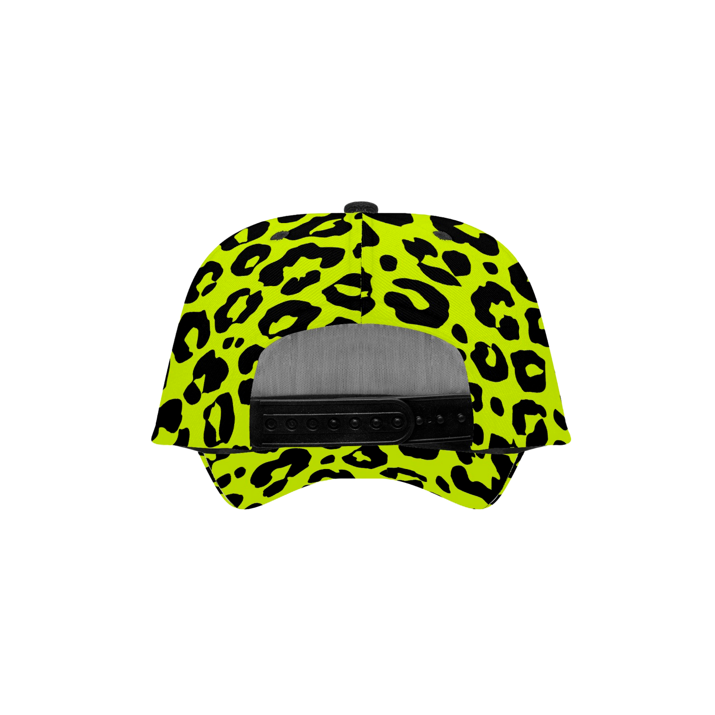 NEON YELLOW LEOPARD BASEBALL CAP