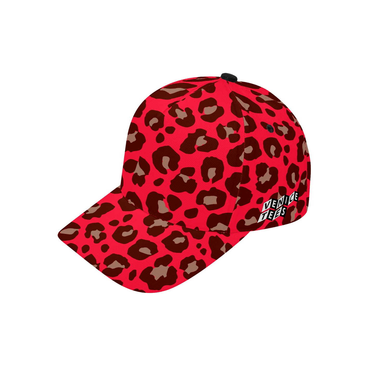 RED LEOPARD BASEBALL CAP