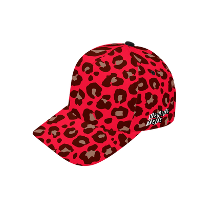 RED LEOPARD BASEBALL CAP