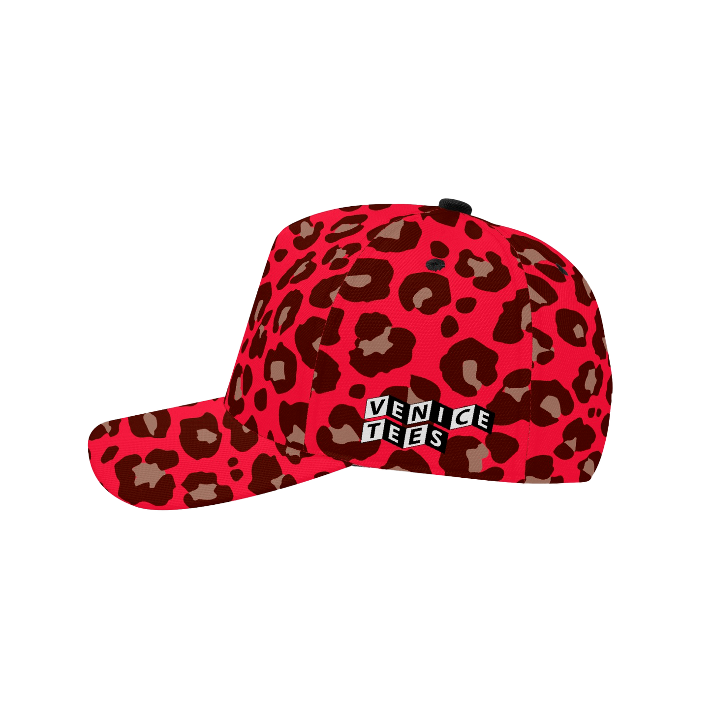 RED LEOPARD BASEBALL CAP