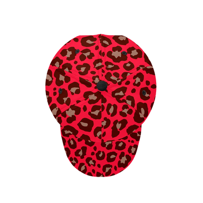 RED LEOPARD BASEBALL CAP