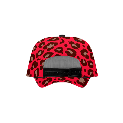 RED LEOPARD BASEBALL CAP