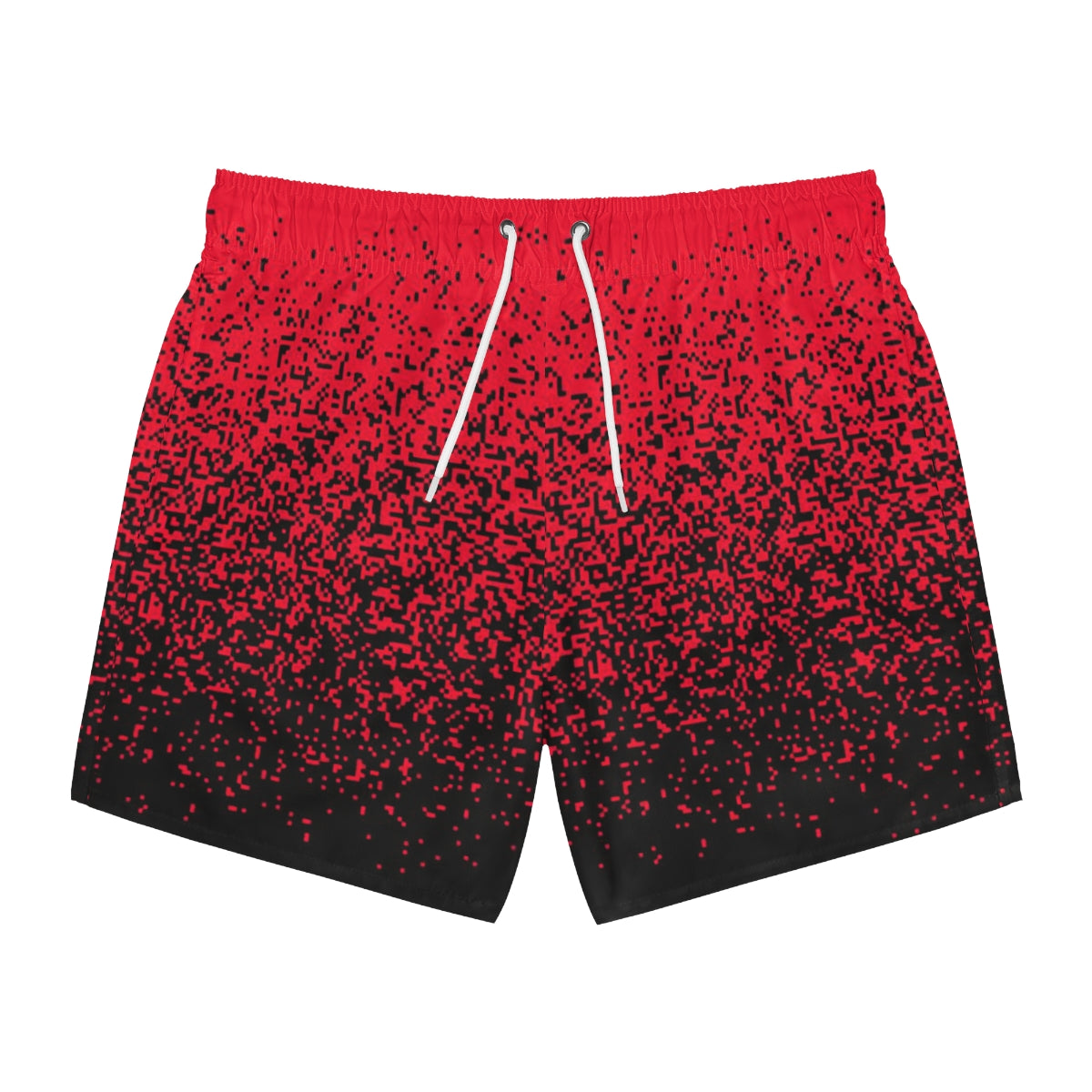 SWIM TRUNKS RED PIXELS - VENICE TEES®