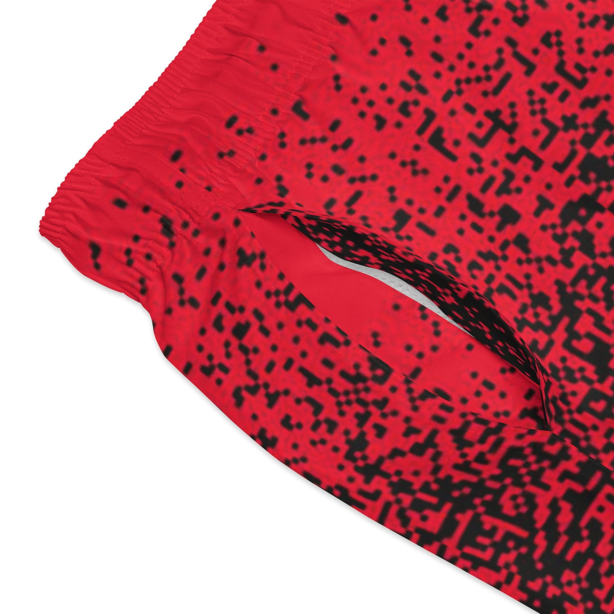 SWIM TRUNKS RED PIXELS - VENICE TEES®