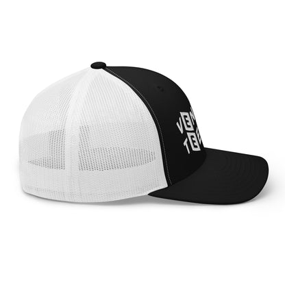 VENICE TEES LOGO BLACK/WHITE TRUCKER CAP